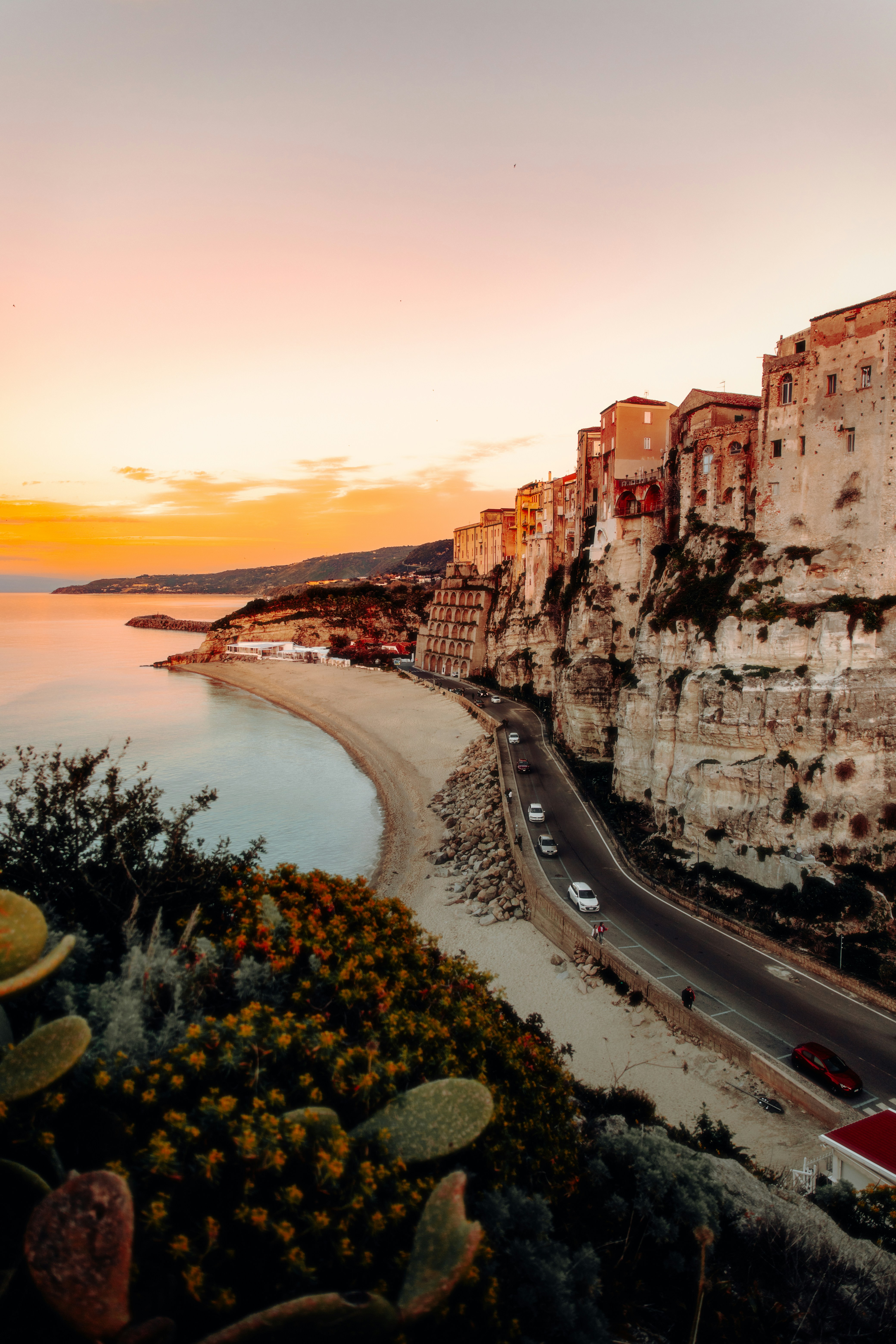 Beautiful coastal view of Tropea, Italy